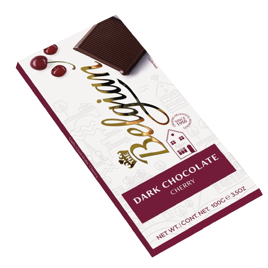 The Belgian Dark Cherry Bar 100gr